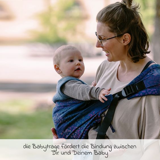 Didymos Hüfttrage DidyHip ab 5 Monate - 3 Jahre, 5,5 - 20 kg - Anhock-Spreiz-Haltung, Hüfttrageweise - Mosaik - Dunkelblau