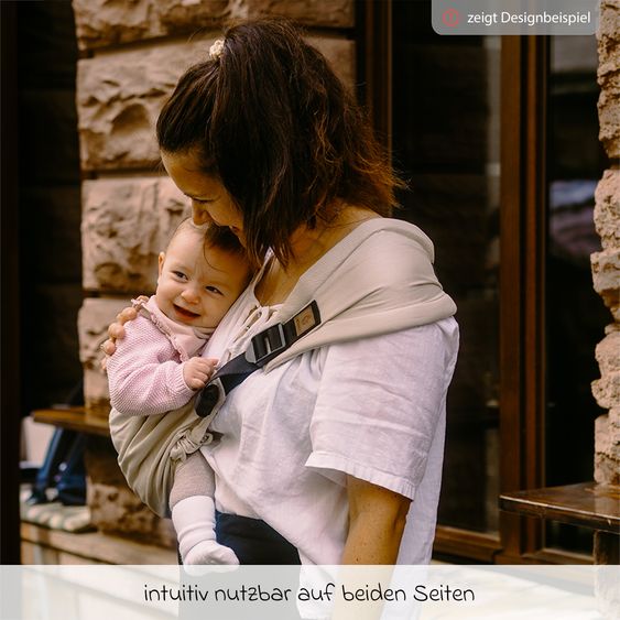 Didymos Hüfttrage DidyHip ab 5 Monate - 3 Jahre, 5,5 - 20 kg - Anhock-Spreiz-Haltung, Hüfttrageweise - Mosaik - Dunkelblau