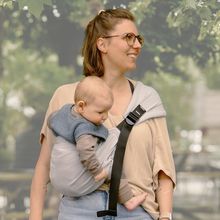 Hüfttrage DidyHip ab 5 Monate - 3 Jahre, 5,5 - 20 kg - Anhock-Spreiz-Haltung, Hüfttrageweise - Uni - Ozean