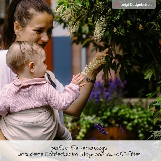 Didymos Hüfttrage DidyHip ab 5 Monate - 3 Jahre, 5,5 - 20 kg - Anhock-Spreiz-Haltung, Hüfttrageweise - Uni - Ozean