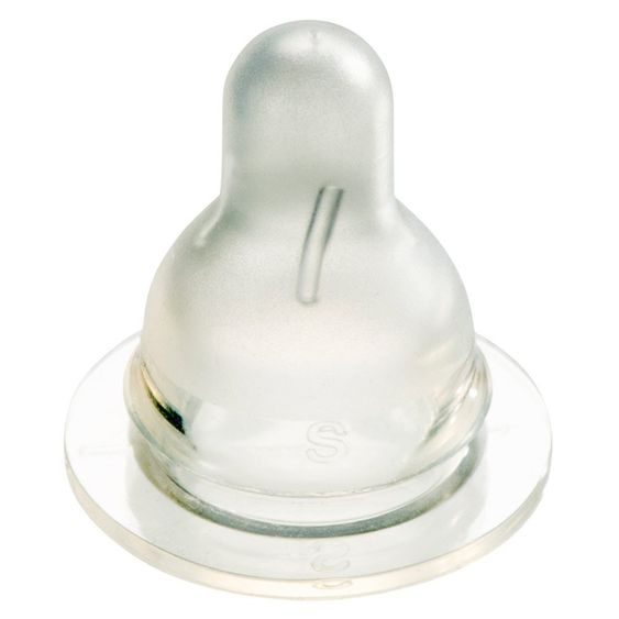 Difrax PP-Flasche S-Form Natural 170 ml - Silikon Gr. 1 - Türkis