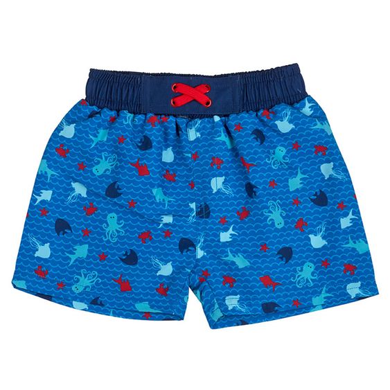 Dimotex Bade-Short mit Windeleinsatz  Fische - Blau - Gr. 80