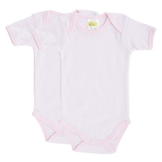 Dimotex Body 2-pack short sleeve - Striped - Pink - Size 50/56