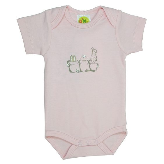 Dimotex Body Kurzarm - Hase Rosa - Gr. 50/56
