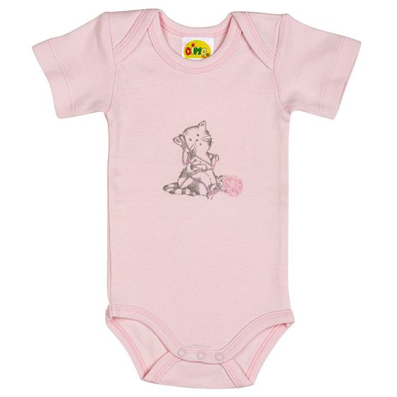 Dimotex Body Kurzarm Katze - Rosa - Gr. 50/56