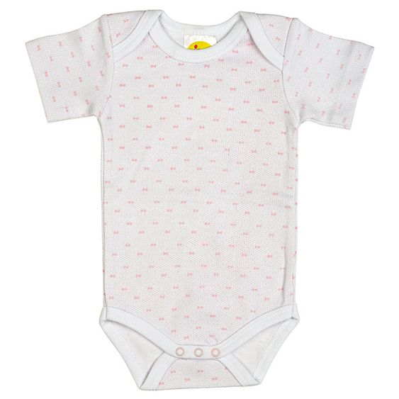 Dimotex Body Kurzarm - Schleifen Rosa Weiß - Gr. 50/56