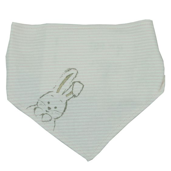 Dimotex Dreieckstuch Hase - Ringel - Rosa