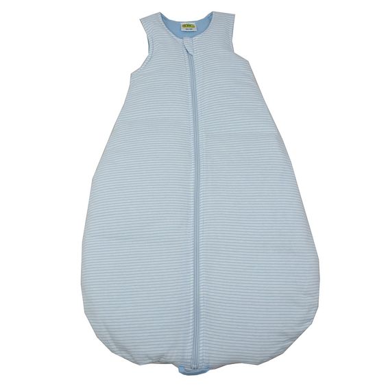 Dimotex Schlafsack wattiert - Ringel Hellblau - Gr. 62/68