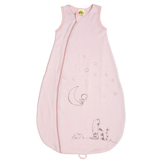 Dimotex Sommer-Schlafsack - Streifen Rosa Weiß - Gr. 62/68