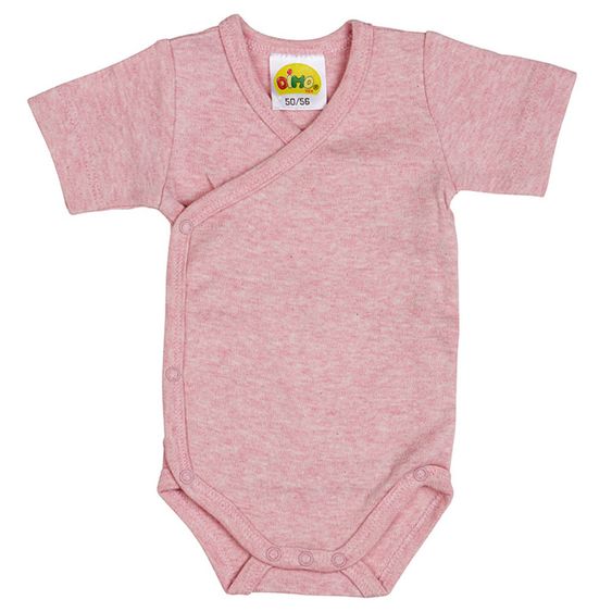 Dimotex Wickelbody Kurzarm - Rosa Melange - Gr. 50/56