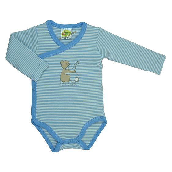 Dimotex Wickelbody Langarm Best Buddies - Ringel Blau - Gr. 50/56