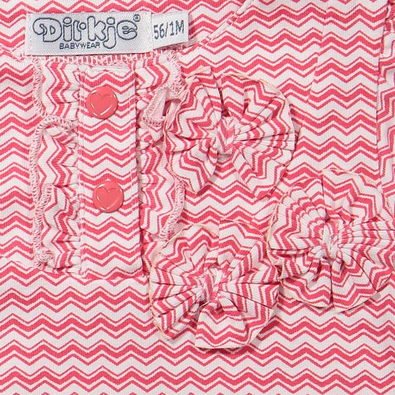 Dirkje 2-tlg. Set Kleid + Leggings - Shine In The Sea Pink Weiß - Gr. 56