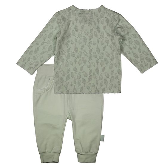 Dirkje 2-tlg. Set Langarmshirt + Hose - Ice Cream Olive - Gr. 56