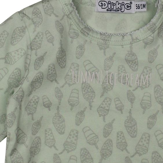 Dirkje 2-tlg. Set Langarmshirt + Hose - Ice Cream Olive - Gr. 56