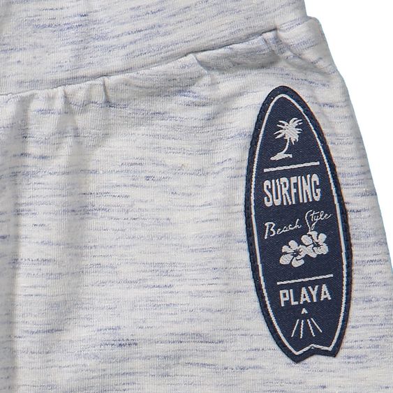 Dirkje 2-tlg. Set Langarmshirt + Hose - Surfer Hellgrau Melange - Gr. 56