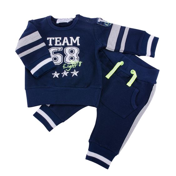 Dirkje 2-tlg. Set Langarmshirt + Hose - Team 68 Navy - Gr. 56