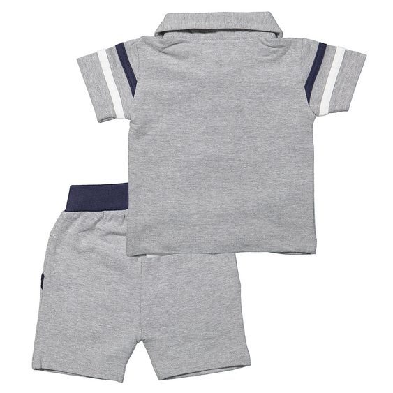 Dirkje 2-tlg. Set T-Shirt + Shorts - California Grau Melange - Gr. 56