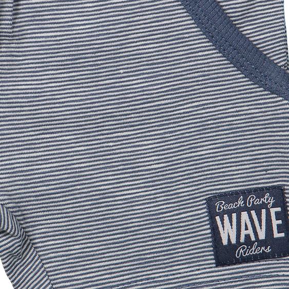 Dirkje 2-tlg. Set T-Shirt + Shorts - Waveriders Blau Weiß - Gr. 56