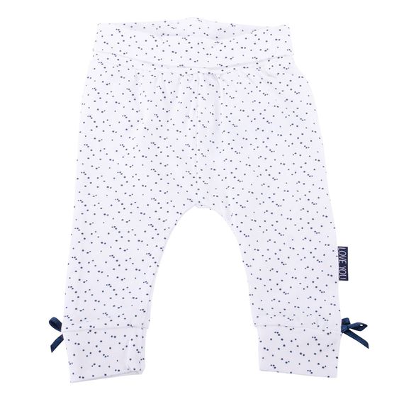 Dirkje 2-tlg. Set Wickelshirt + Hose - Punkte Offwhite - Gr. 56