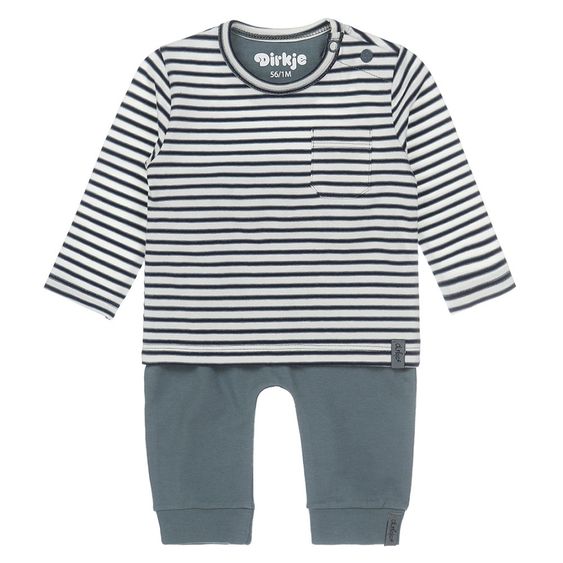 Dirkje 2tlg. Set Shirt & Hose - Boys Grün - Gr. 56