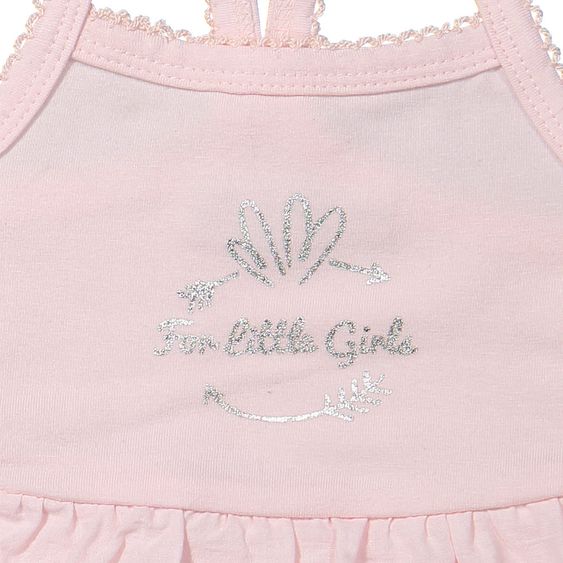 Dirkje 3-tlg. Set Kleid + Bolero + Leggings - For little Girls Rosa - Gr. 56