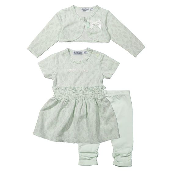 Dirkje 3-tlg. Set Kleid + Bolero + Leggings - Ice Cream Mint - Gr. 56