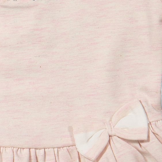 Dirkje 3-tlg. Set Kleid + Bolero + Leggings - Little Miss Cutie Rosa Weiß - Gr. 56