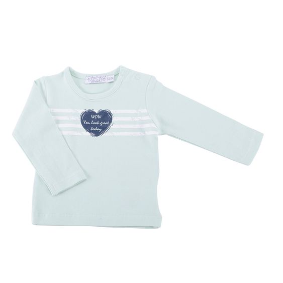 Dirkje 3-tlg. Set Langarmshirt + Hose + Jacke - Herzen Navy Mint - Gr. 56