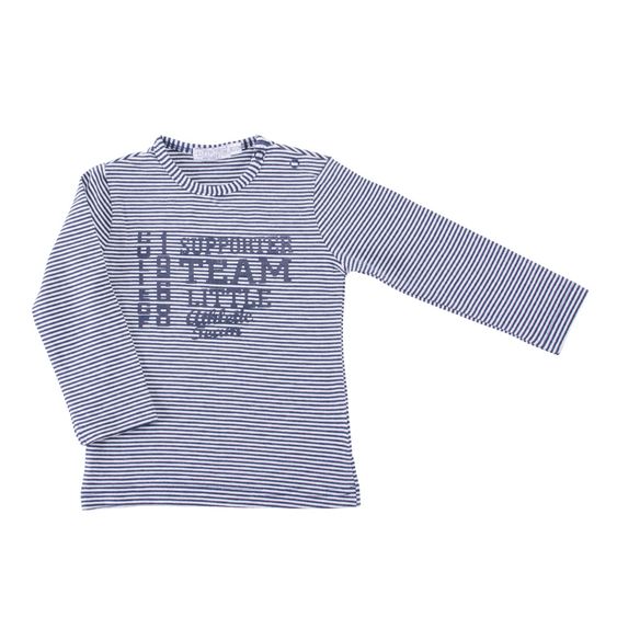 Dirkje 3-tlg. Set Langarmshirt + Hose + Jacke - Streifen Navy Offwhite - Gr. 56