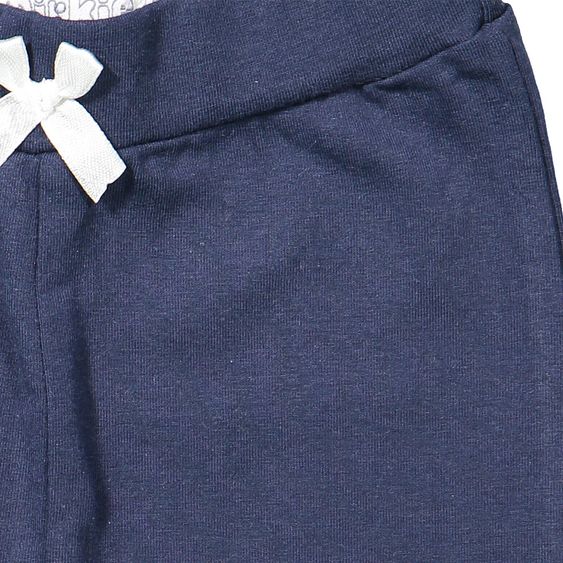 Dirkje 3-tlg. Set Langarmshirt + Hose + Mütze - Sterne Weiß Blau - Gr. 56