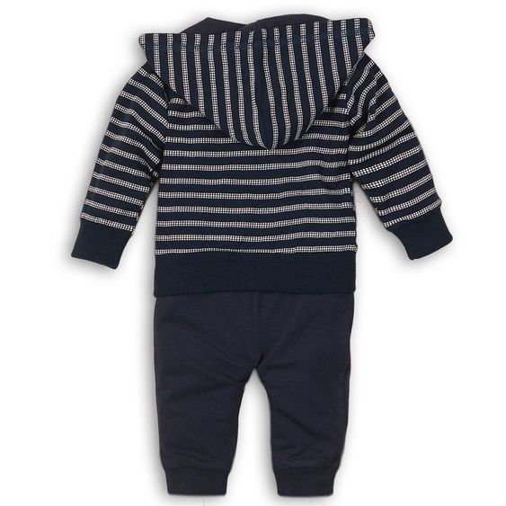 Dirkje 3 tlg. Set Shirt + Hose + Jacke Hello little Boy - Steifen Navy - Gr. 56