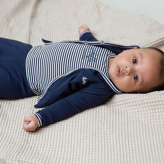 Dirkje 3tlg. Set Jacke & Shirt & Hose - Boys Blau - Gr. 56
