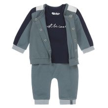 3pcs Set Jacket & Shirt & Pants - Boys Green - Size 56