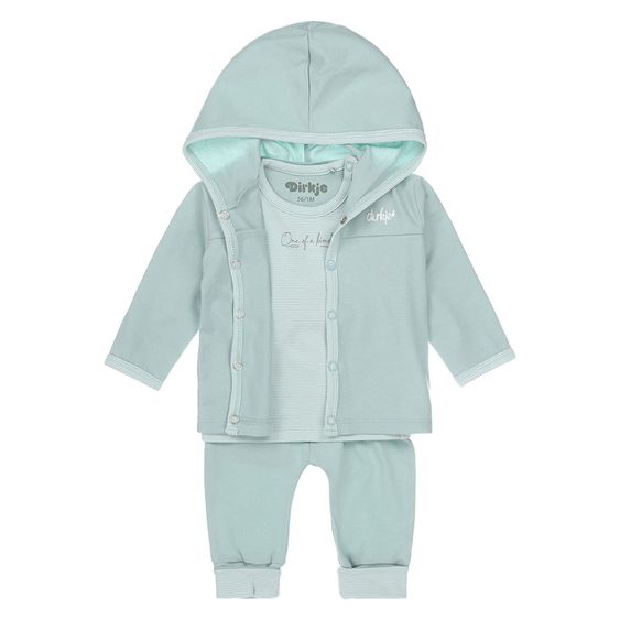 Dirkje 3tlg. Set Jacke & Shirt & Hose - Girls & Boys Hellgrün - Gr. 56