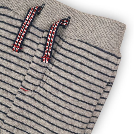 Dirkje Hose - Streifen Grau Melange Navy - Gr. 56