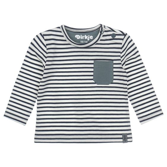 Dirkje Langarm-Shirt Ringel - Boys Grün - Gr. 56