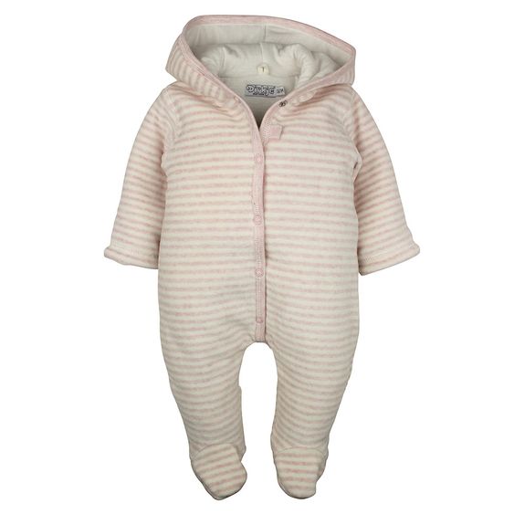 Dirkje Overall mit Kapuze - Streifen Rosa - Gr. 50