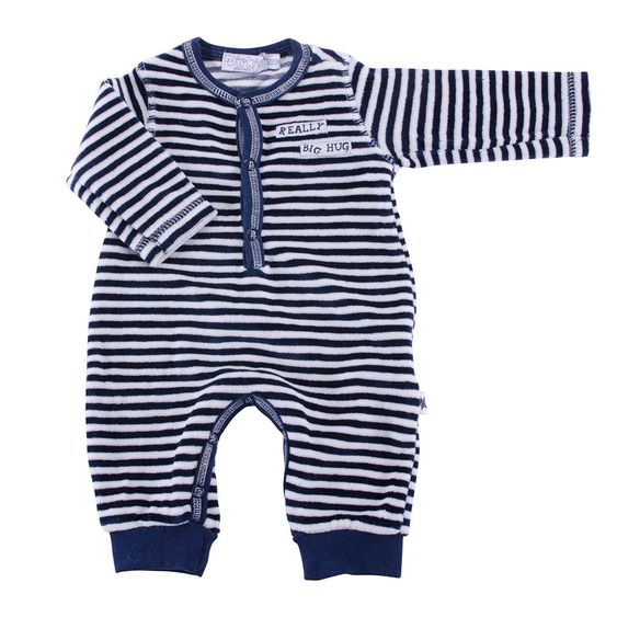 Dirkje Overall Nicki - Streifen Offwhite Navy - Gr. 50