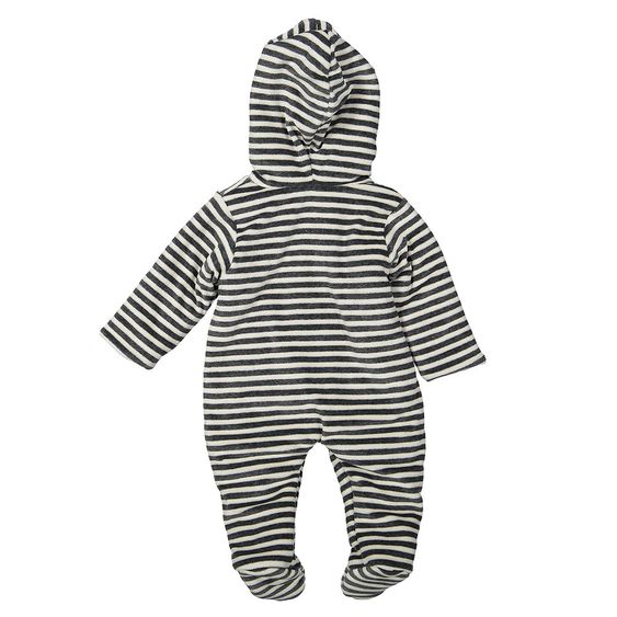 Dirkje Overall Nicki wattiert Hug Me - Ringel Grau Offwhite - Gr. 50