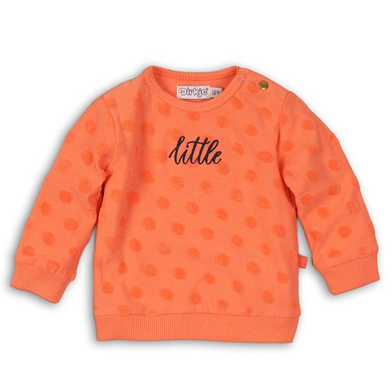 Dirkje Sweatshirt Little - Punkte Orange - Gr. 56