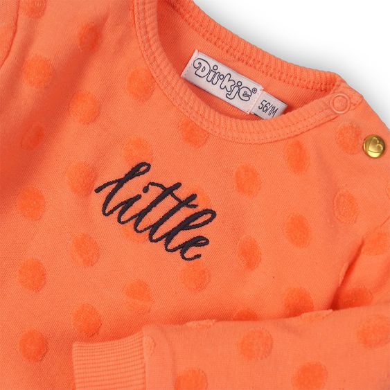 Dirkje Sweatshirt Little - Punkte Orange - Gr. 56
