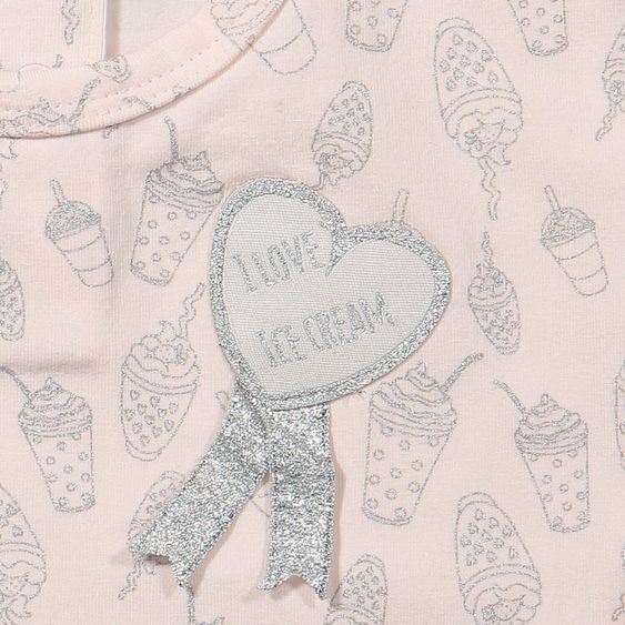 Dirkje T-Shirt I Love Ice Cream Allover - Rosa - Gr. 56