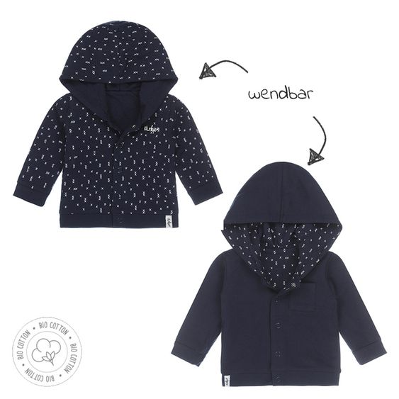 Dirkje Wende-Jacke - Boys Blau - Gr. 74
