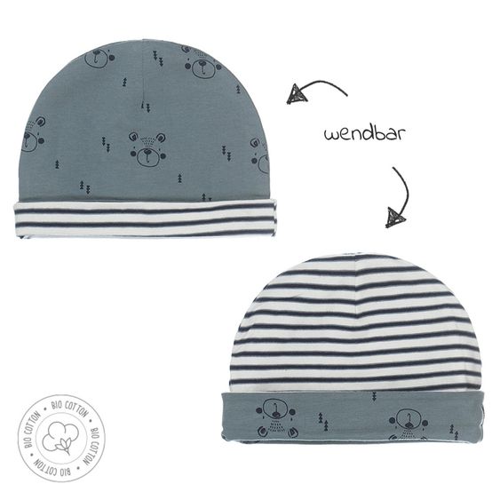 Dirkje Wende-Mütze - Boys - Grün - Gr. One Size