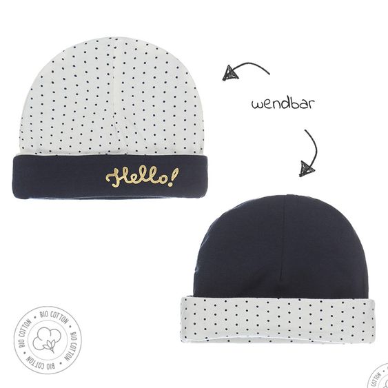 Dirkje Reversible cap - Girls - Blue - Size One