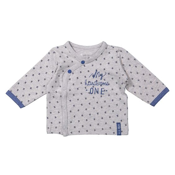 Dirkje Wickelshirt Langarm My handsome One - Grau - Gr. 50