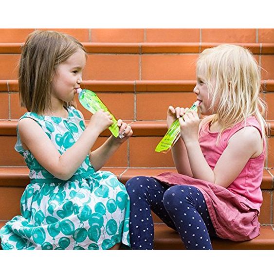 Divata 4er Pack - Quetschies - wiederverwendbare Quetschbeutel - 170ml