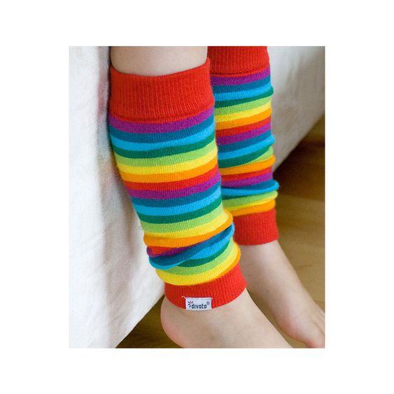 Divata Kinderstulpen Bamboo - Regenbogen