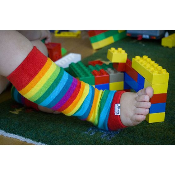 Divata Kinderstulpen Bamboo - Regenbogen