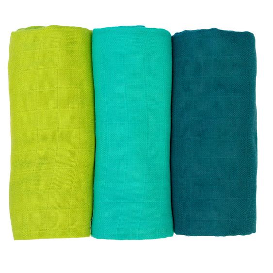 Divata Mulltücher 3er Set 80 x 80 - Jungs